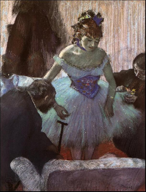 Edgar Degas Before the Entrance on Stage France oil painting art